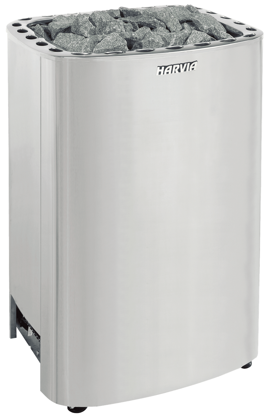 Harvia Club K15G floor-standing electric sauna heater, stainless steel