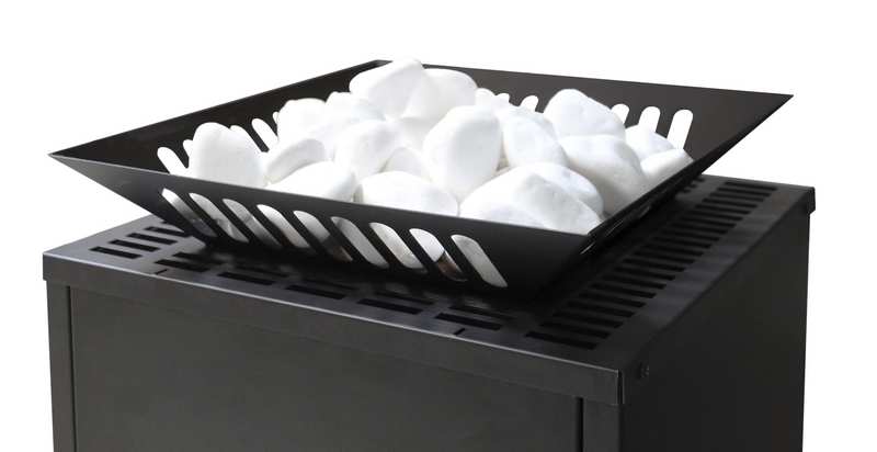 EOS Cubo Avantgarde electric sauna heater, quartz stone frame detail