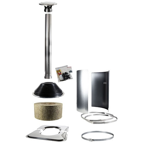 Harvia WHPASSYM Symmetric Roof Assembly Kit Stainless