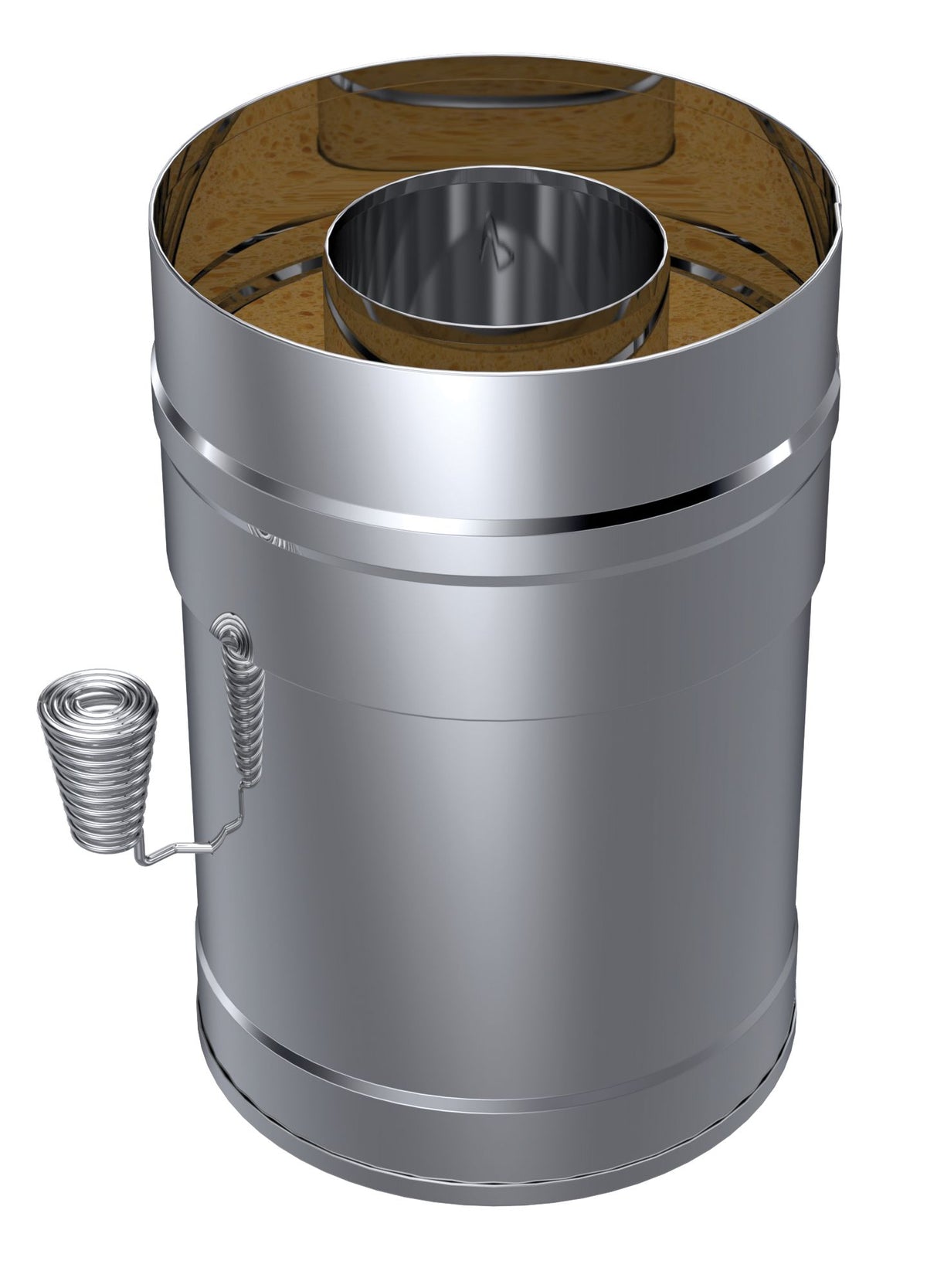 Harvia WHP270SP damper on steel chimney