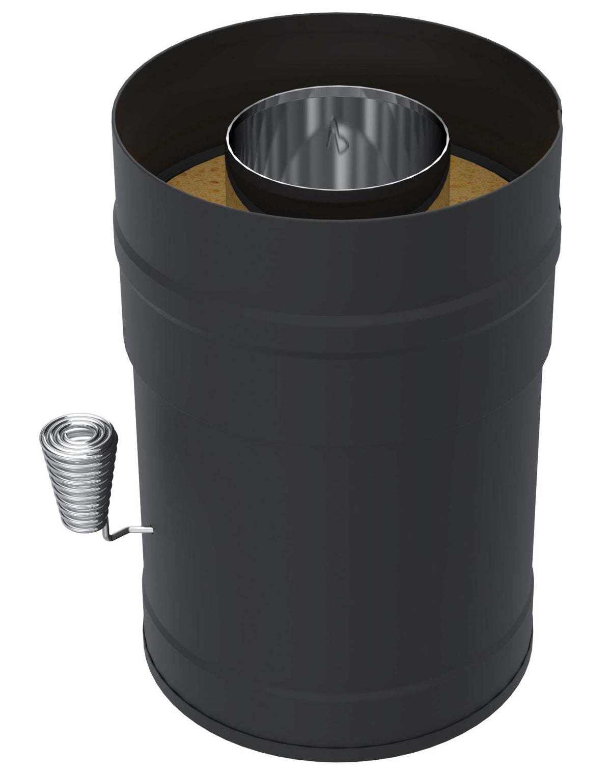 Harvia WHP270SPM black damper on steel chimney