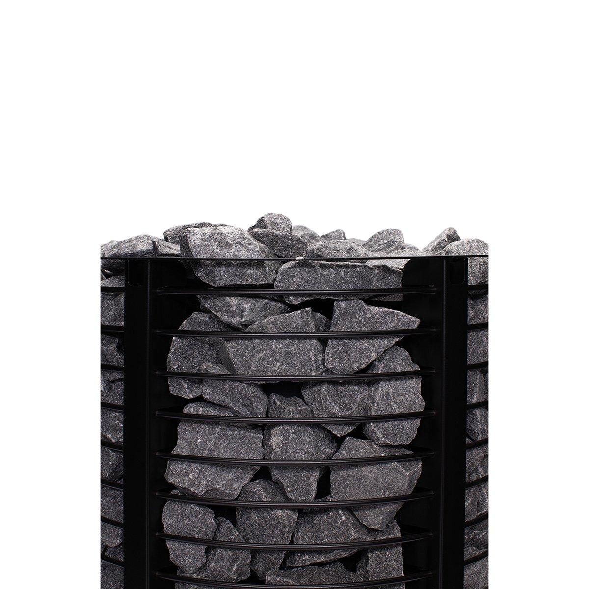 Narvi Inari stove stones visible behind the grid