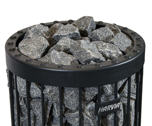 Harvia AC3000 split-face olivine diabase sauna stones 5–10 cm