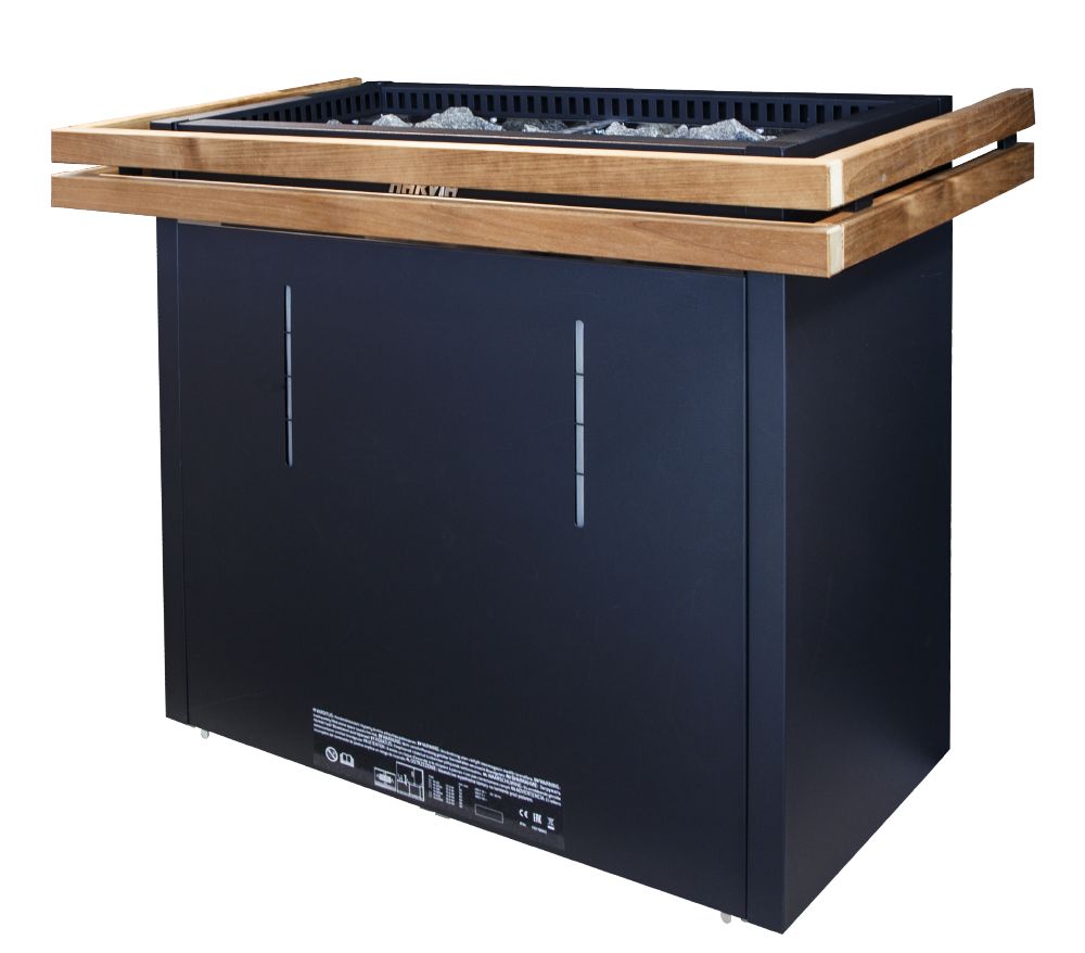 Harvia Virta Pro with wooden safety rail