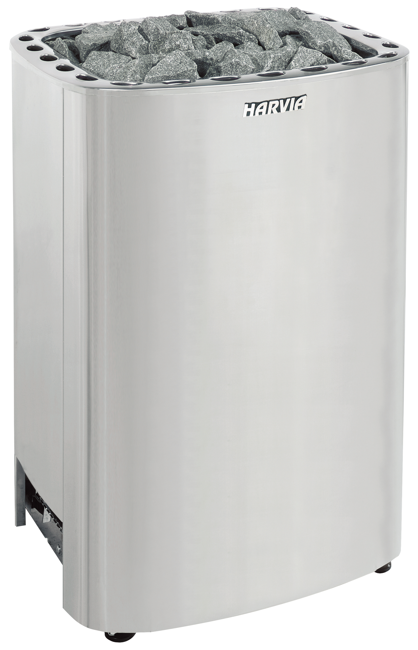 Harvia Club K10G floor-standing electric sauna heater, stainless steel
