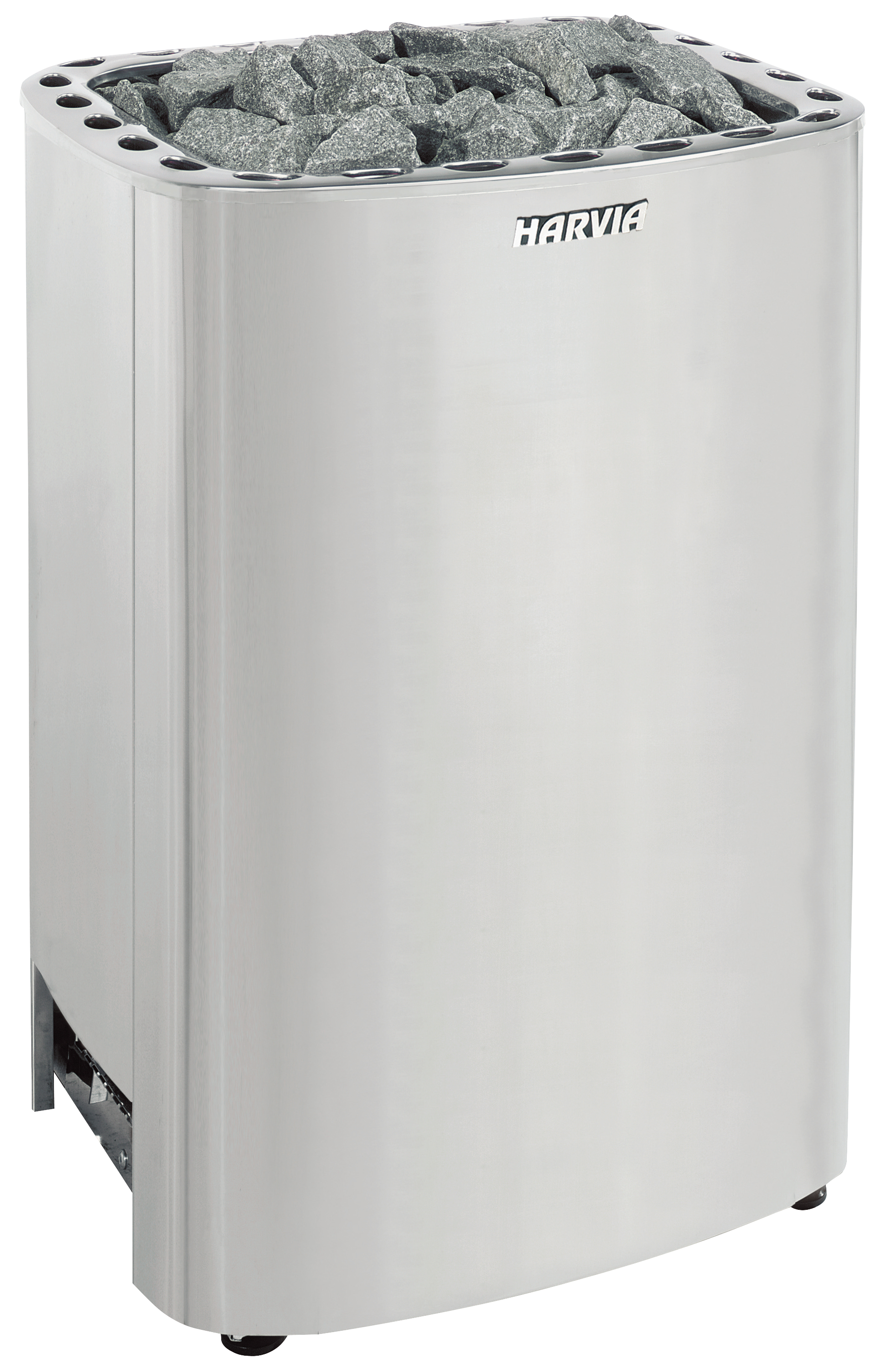 Harvia Club K10G floor-standing electric sauna heater, stainless steel