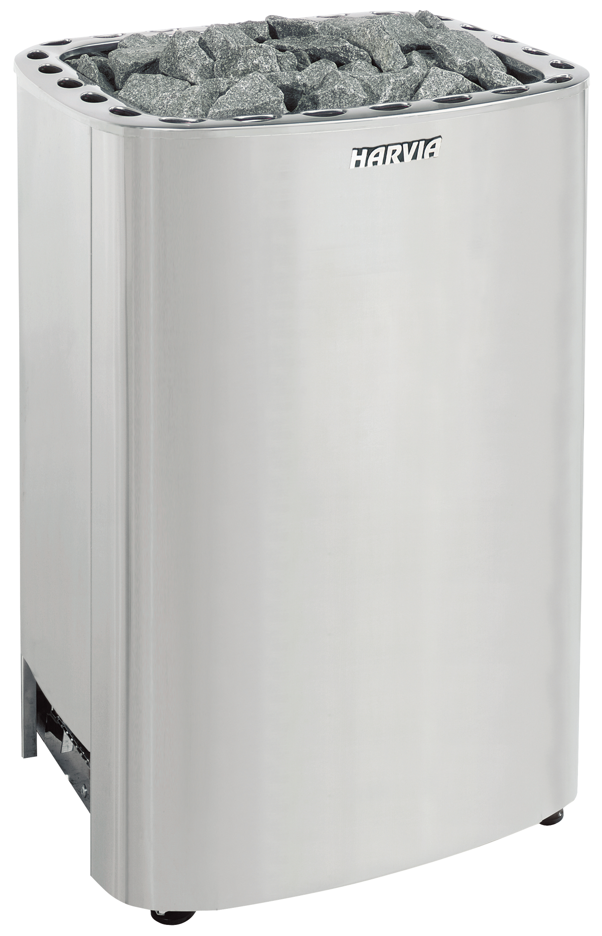 Harvia Club K15G floor-standing electric sauna heater, stainless steel
