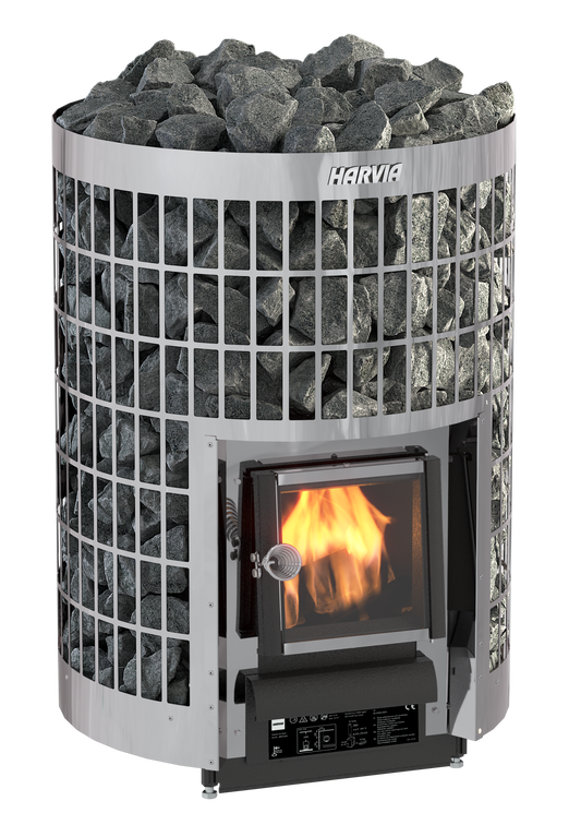 Harvia Cilindro 20 steel wood-burning sauna heater