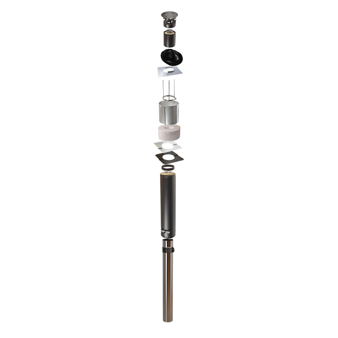 Narvi Kota 15 steel flue kit parts