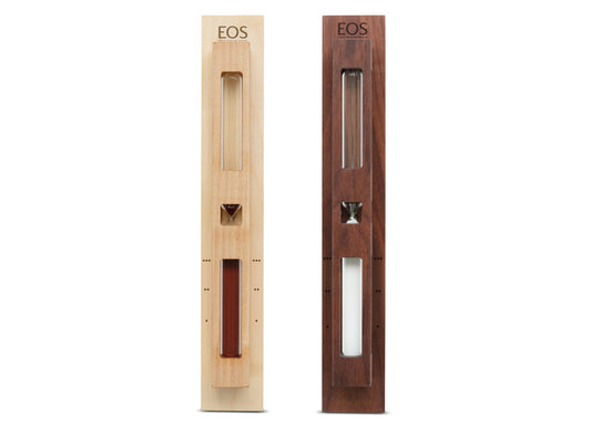 EOS Lux sand timer, walnut
