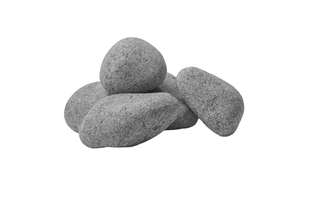HUUM rounded olivine diabase sauna stones