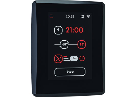 Saunum AirIQ WiFi control panel, black