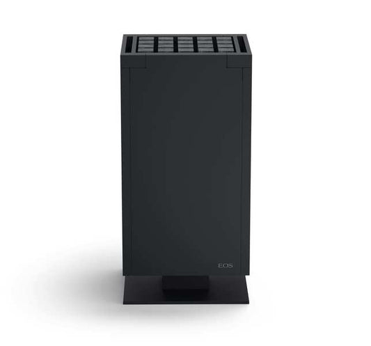 EOS Mythos S35 electric sauna heater, anthracite, North America frontal still