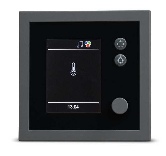 EOS EmoTec D sauna control panel, black, standby