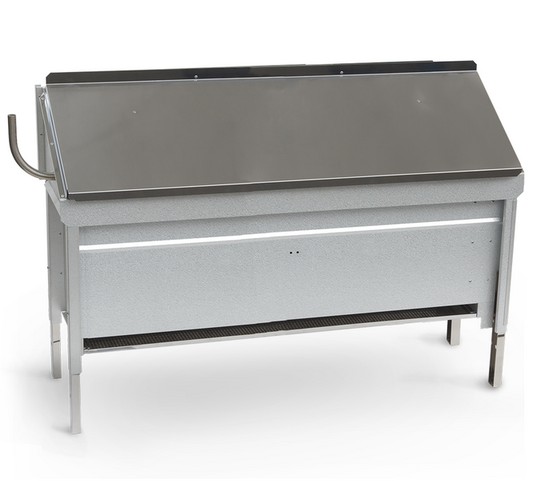 EOS Invisio Midi under-bench electric sauna heater, brushed stainless