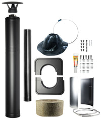 Harvia WHP1500M Black Steel Chimney Kit